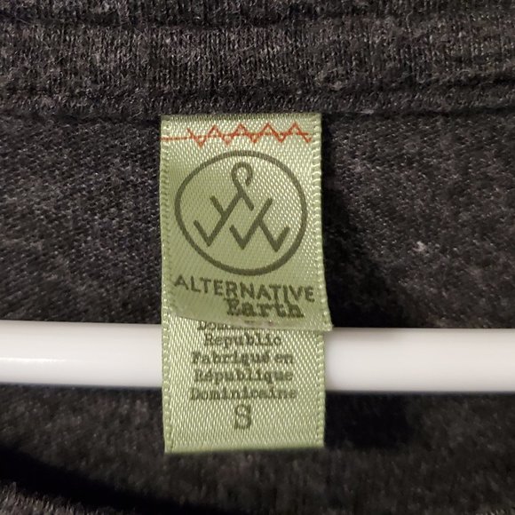 Alternative Earth Women's Small Charcoal Gray Woo Pig Sooie Sweatshirt - Picture 2 of 6